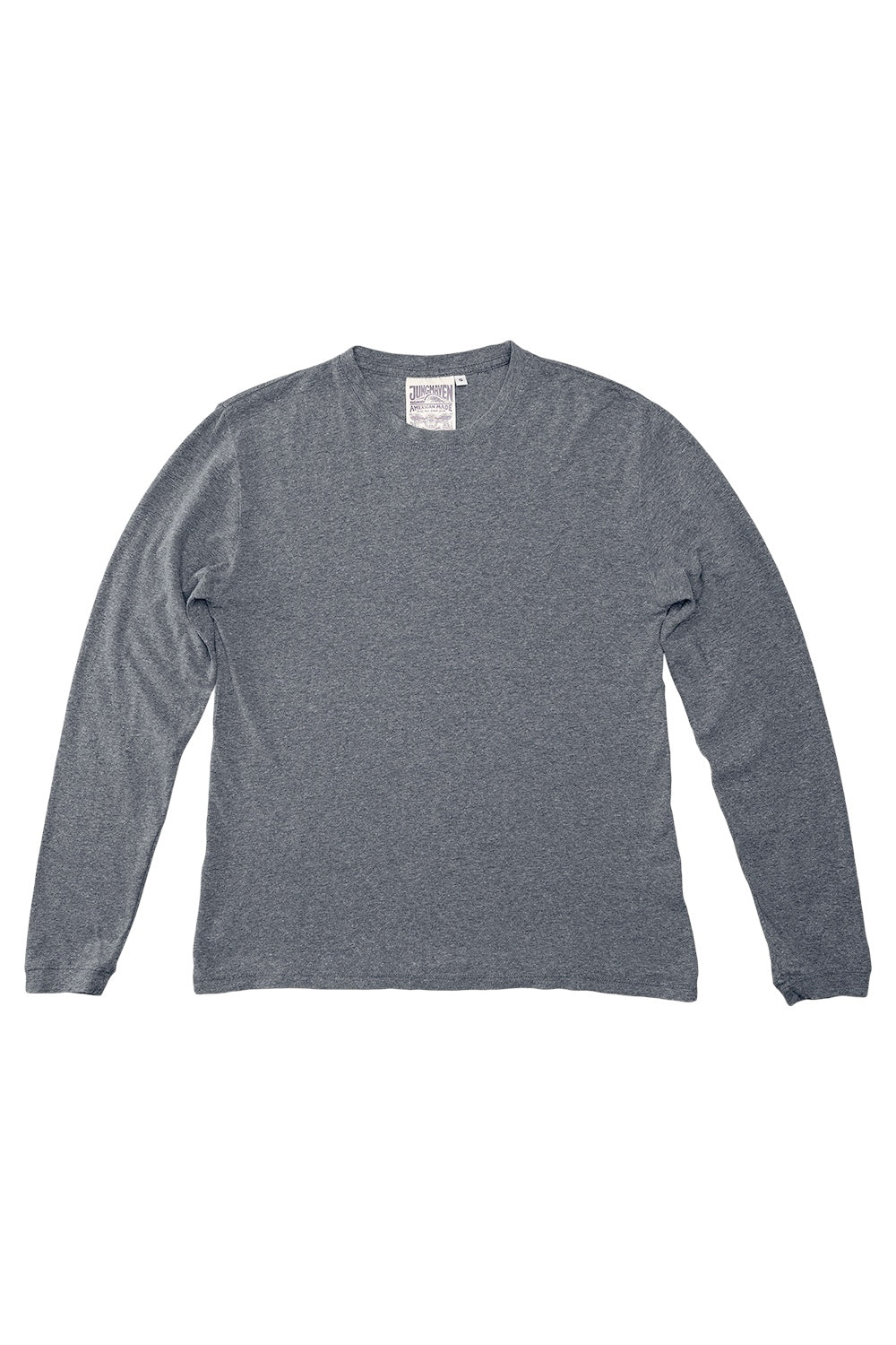 Heathered Jung Long Sleeve Tee | Jungmaven Hemp Clothing & Accessories / Color: Diesel Gray