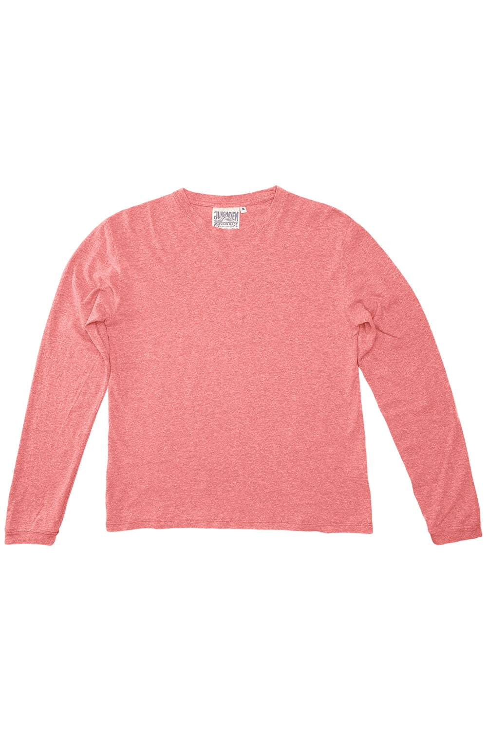 Heathered Jung Long Sleeve Tee | Jungmaven Hemp Clothing & Accessories / Color: Sunset Coral
