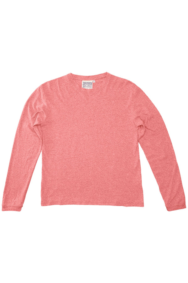 Heathered Jung Long Sleeve Tee | Jungmaven Hemp Clothing & Accessories / Color: Sunset Coral