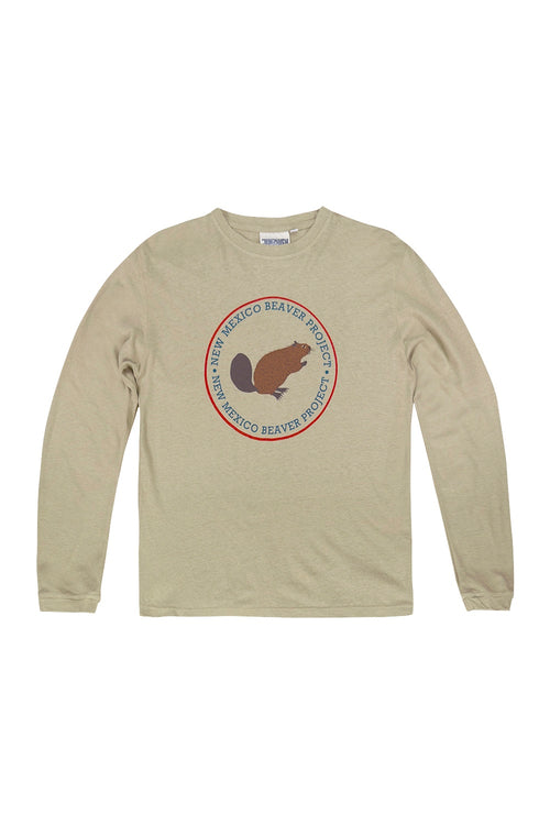 New Mexico Beaver Project Jung Long Sleeve Tee | Jungmaven Hemp Clothing & Accessories / Color: Desert Khaki