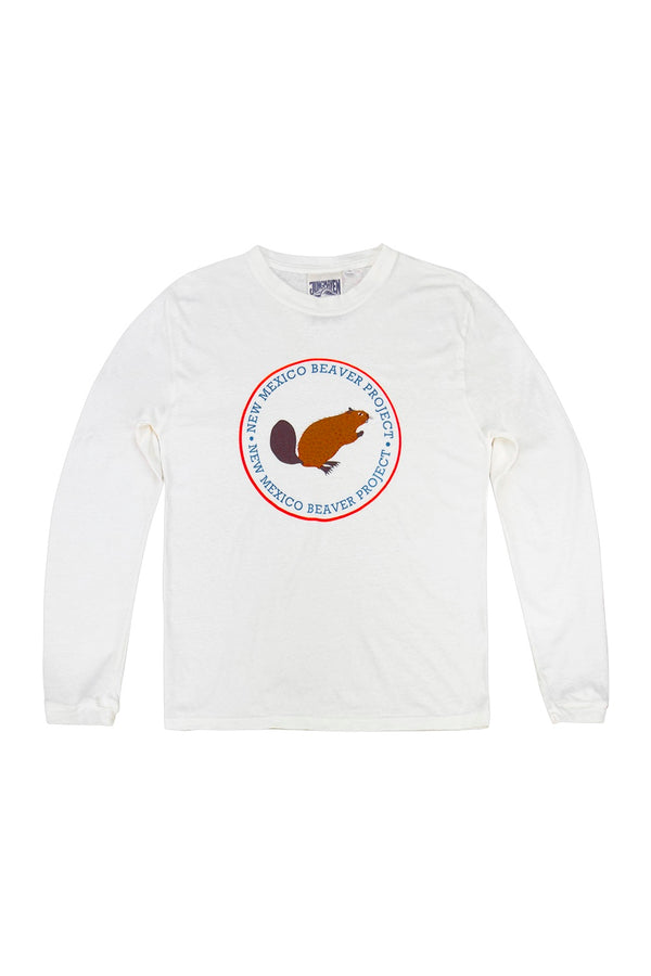 New Mexico Beaver Project Jung Long Sleeve Tee | Jungmaven Hemp Clothing & Accessories / Color: Washed White
