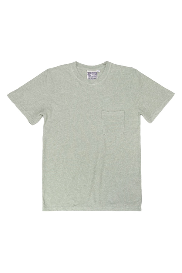 Heathered Jung Pocket Tee | Jungmaven Hemp Clothing & Accessories / Color: Agave Green