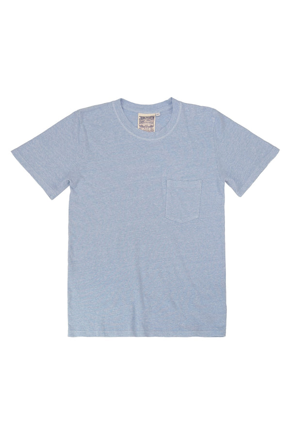 Heathered Jung Pocket Tee | Jungmaven Hemp Clothing & Accessories / Color: Coastal Blue