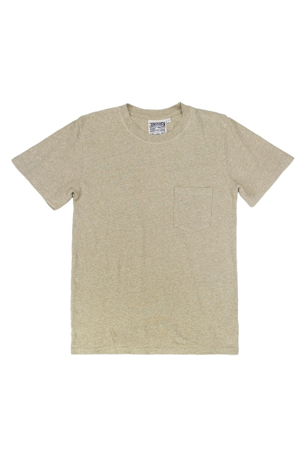 Heathered Jung Pocket Tee | Jungmaven Hemp Clothing & Accessories / Color: Desert Khaki