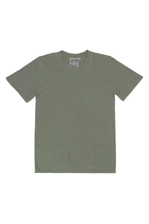Heathered Jung Pocket Tee | Jungmaven Hemp Clothing & Accessories / Color: Olive Green