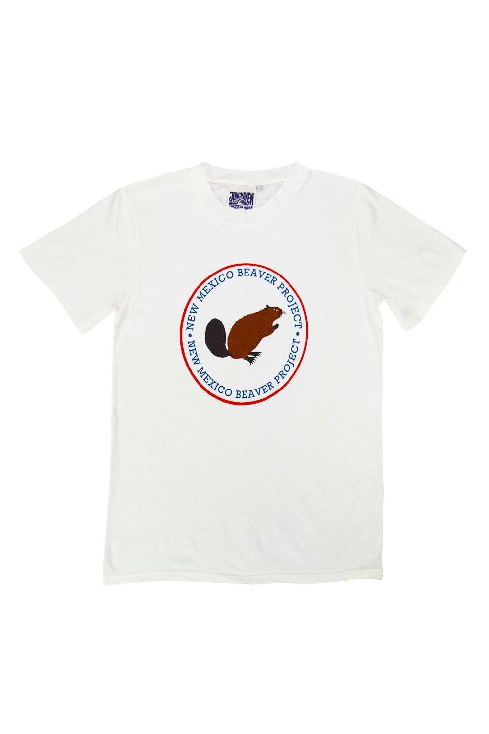 New Mexico Beaver Project Jung Tee | Jungmaven Hemp Clothing & Accessories / Color: Washed White