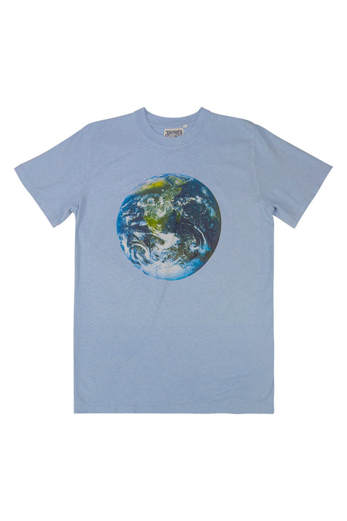 Earth Flag Jung Tee | Jungmaven Hemp Clothing & Accessories / Color: Coastal Blue