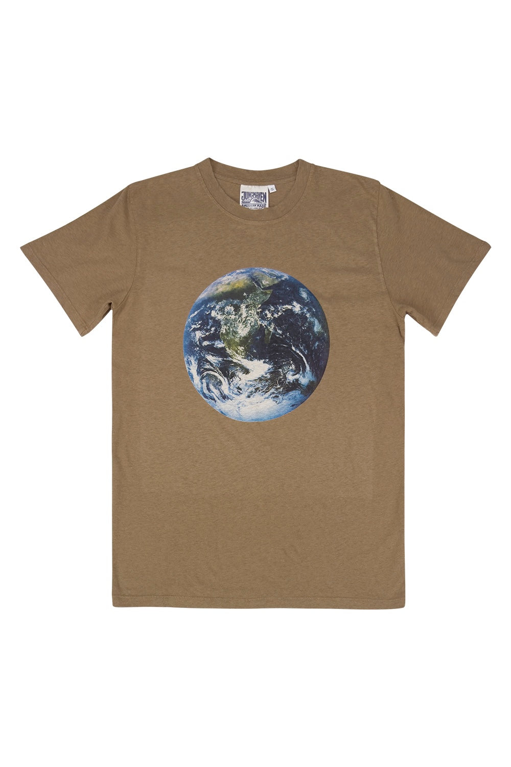 Earth Flag Jung Tee | Jungmaven Hemp Clothing & Accessories / Color: Coyote