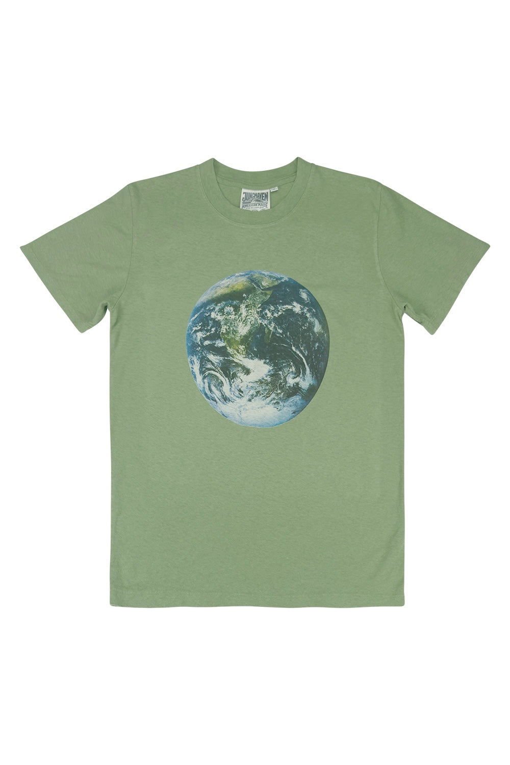 Earth Flag Jung Tee | Jungmaven Hemp Clothing & Accessories / Color: Pistachio