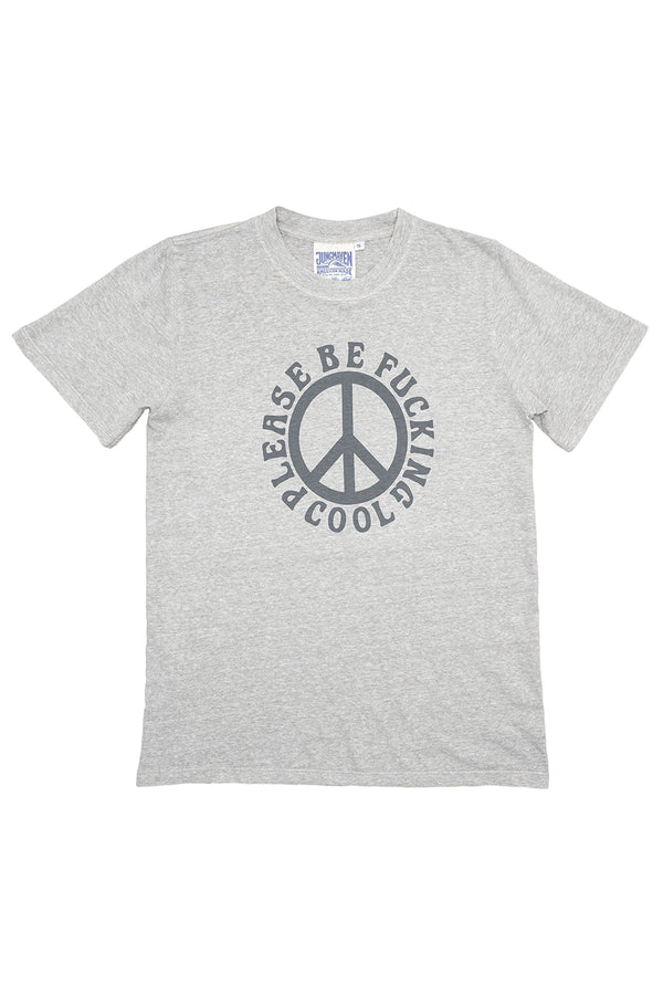 Please Be F#cking Cool Jung Tee | Jungmaven Hemp Clothing & Accessories / Color: Athletic Gray
