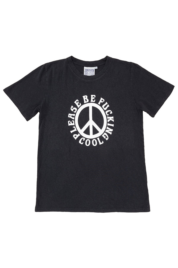 Please Be F#cking Cool Jung Tee | Jungmaven Hemp Clothing & Accessories / Color: Washed White