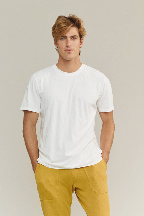 Basic Tee | Jungmaven Hemp Clothing & Accessories / model_desc: Louis is 6’0” wearing Large