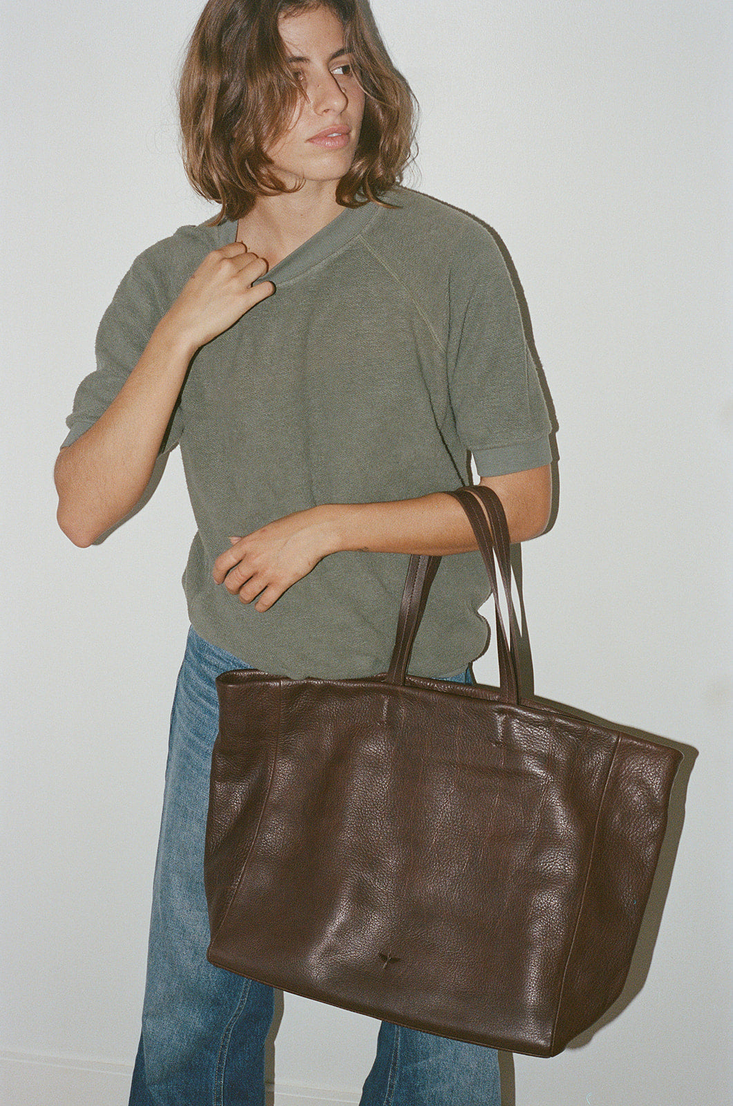 Heathered Short Sleeve Raglan Sherpa Sweatshirt | Jungmaven Hemp Clothing & Accessories / Color: