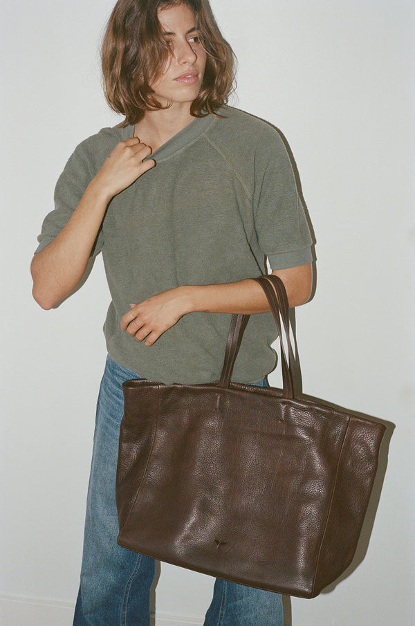 Heathered Short Sleeve Raglan Sherpa Sweatshirt | Jungmaven Hemp Clothing & Accessories / Color: