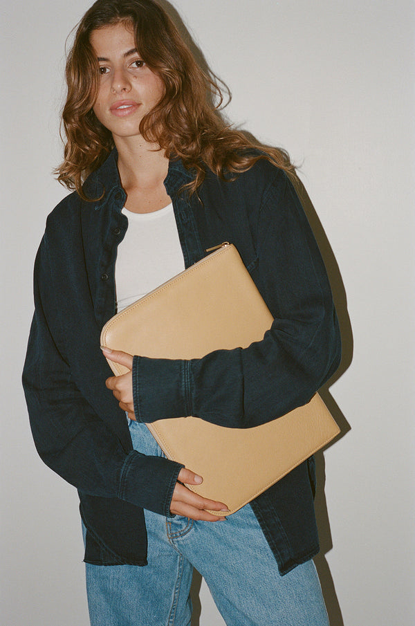 Denim Catalina Button Down Shirt | Jungmaven Hemp Clothing & Accessories / Color: