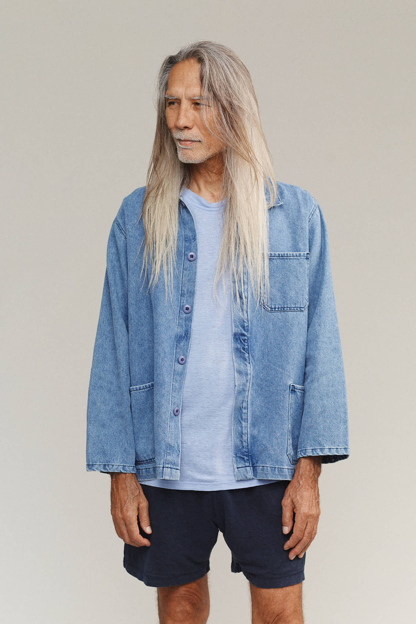 Denim Olympic Jacket | Jungmaven Hemp Clothing & Accessories / Color: