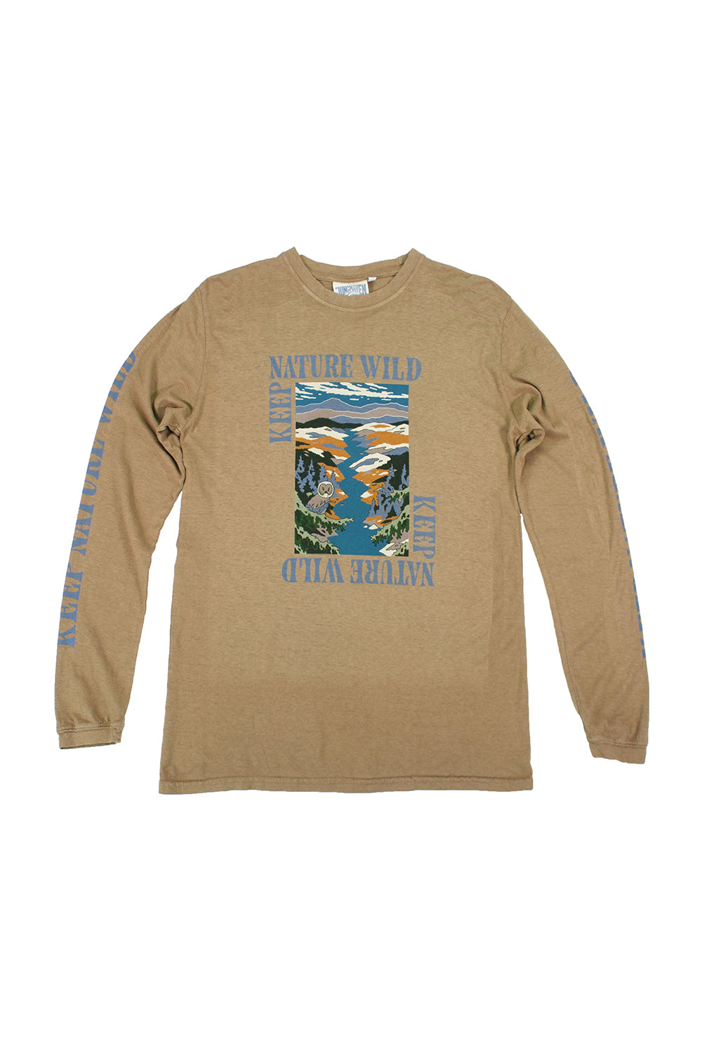 Keep Nature Wild Jung Long Sleeve Tee | Jungmaven Hemp Clothing & Accessories / Color: Coyote