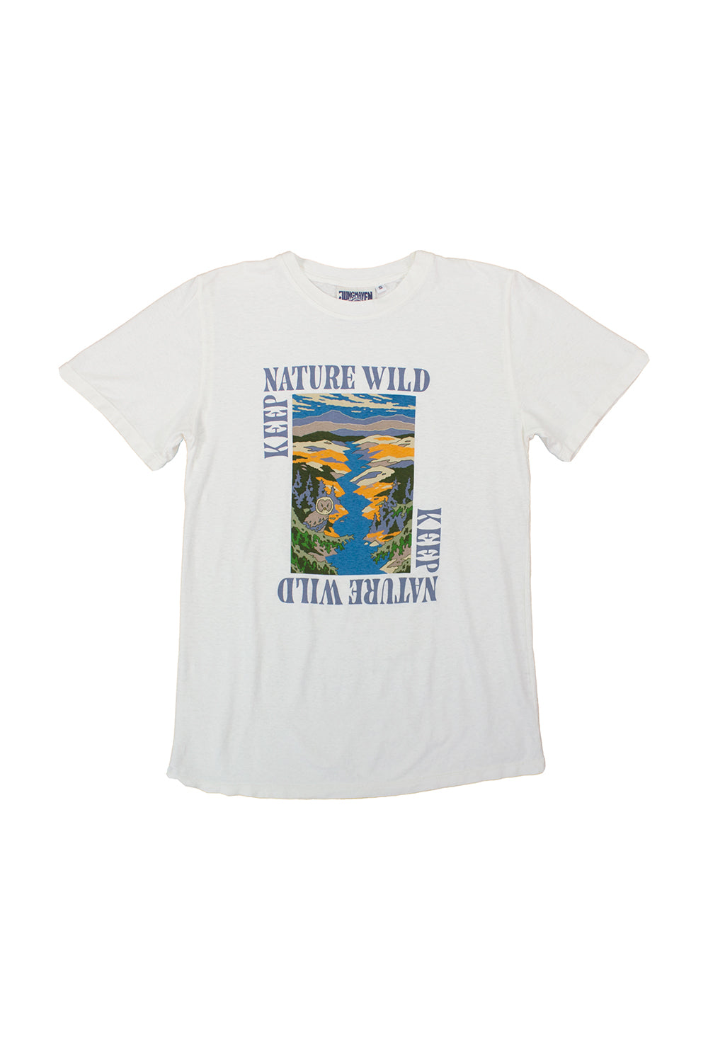 Keep Nature Wild Jung Tee | Jungmaven Hemp Clothing & Accessories / Color: Washed White