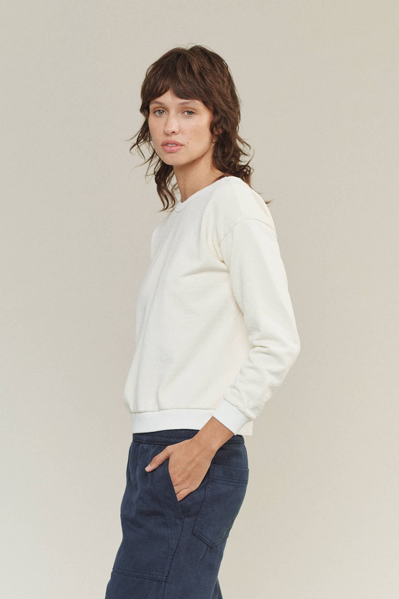 Laguna Cropped Sweatshirt | Jungmaven Hemp Clothing & Accessories / Color: