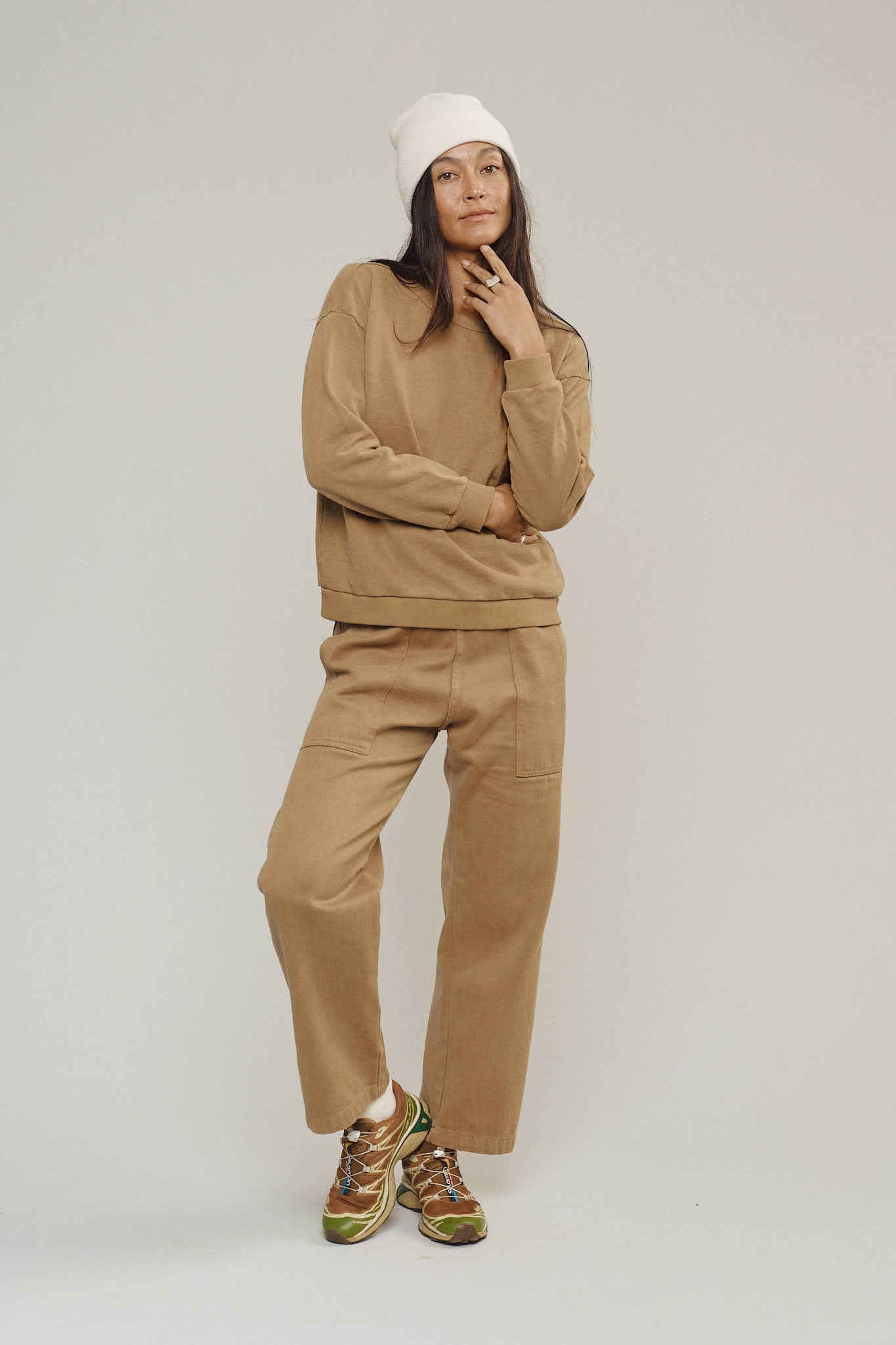 Laguna Cropped Sweatshirt | Jungmaven Hemp Clothing & Accessories / Color: