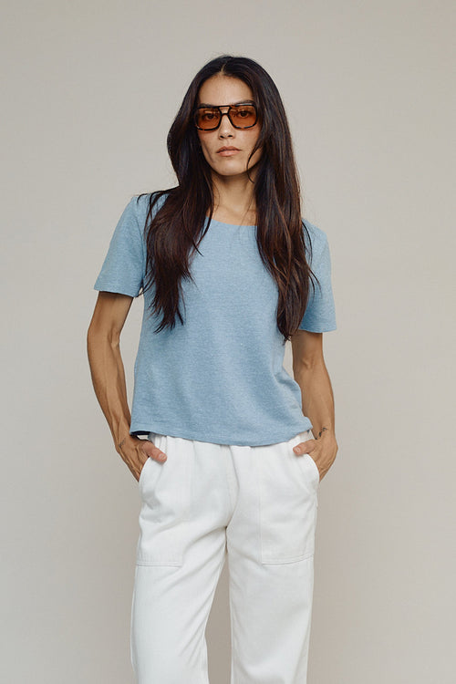 Loma Pique Tee | Jungmaven Hemp Clothing & Accessories / model_desc: Jenna is 5’10” wearing S