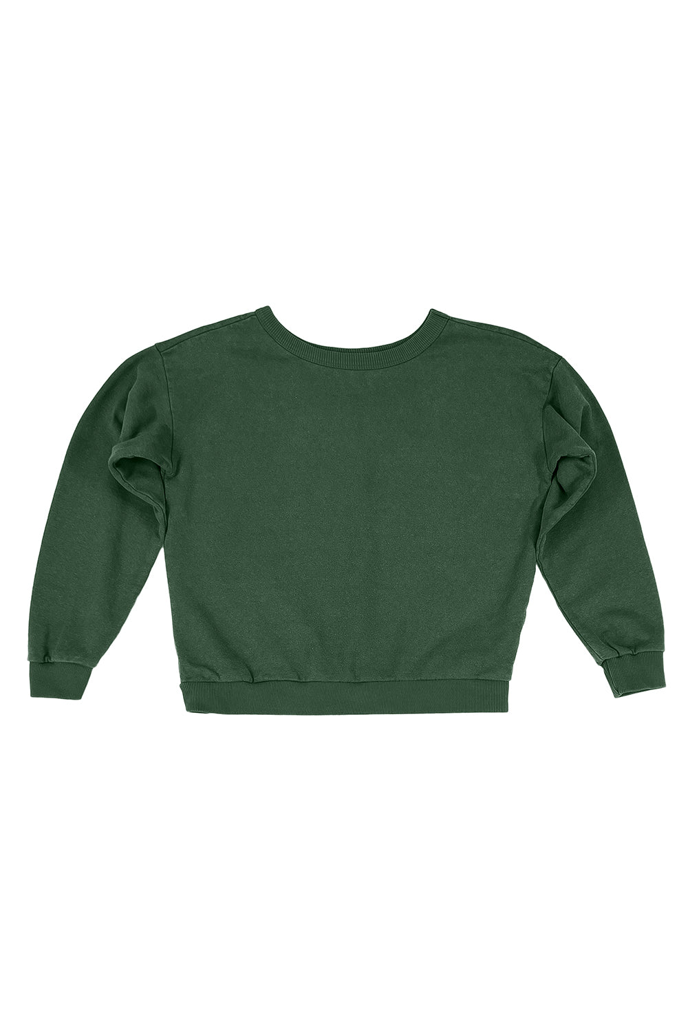 Laguna Cropped Sweatshirt | Jungmaven Hemp Clothing & Accessories / Color: Hunter Green