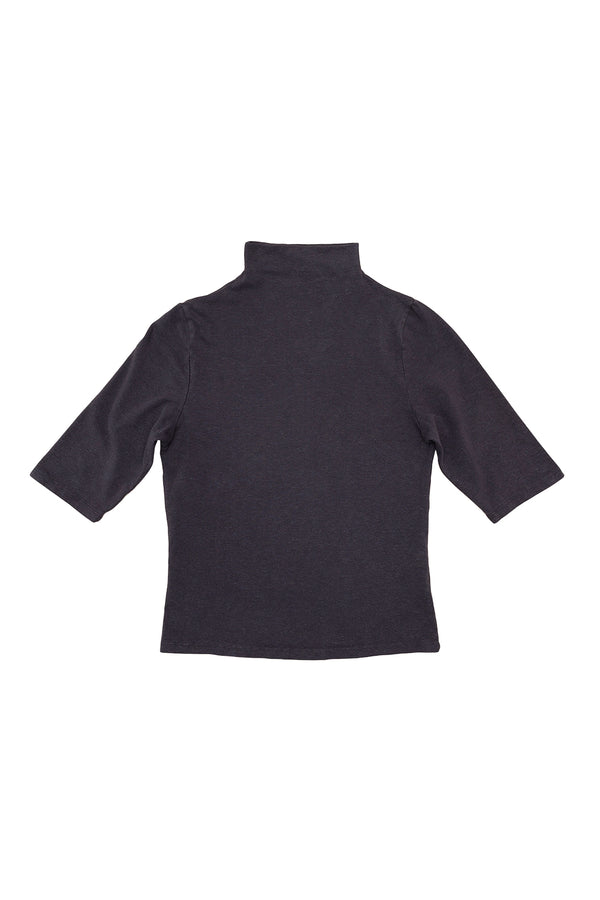 Loden Mock Neck Tee | Jungmaven Hemp Clothing & Accessories / Color: Black