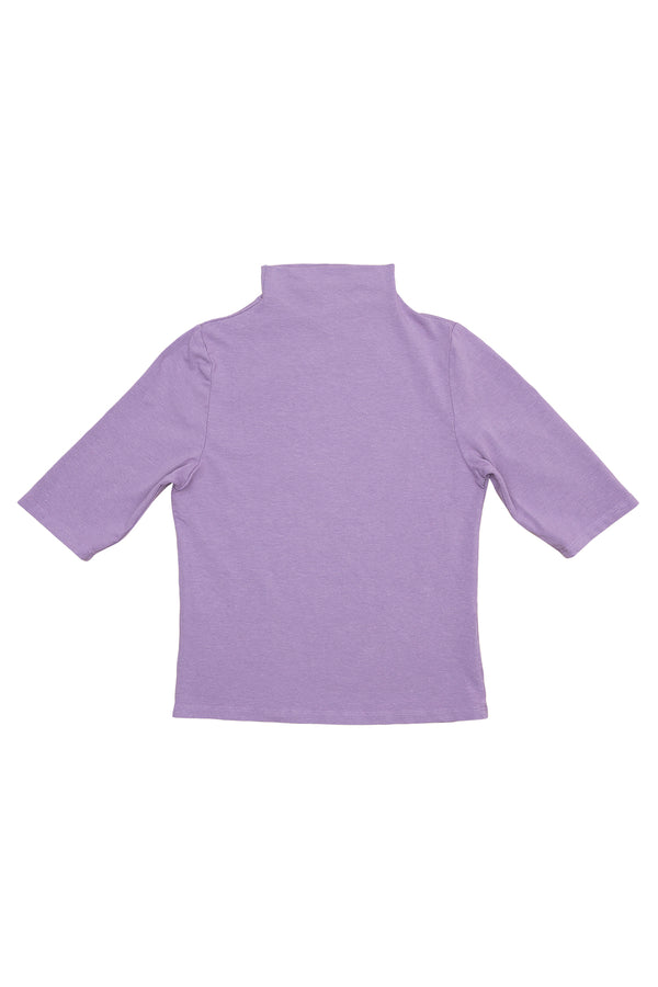 Loden Mock Neck Tee | Jungmaven Hemp Clothing & Accessories / Color: Lavender Haze