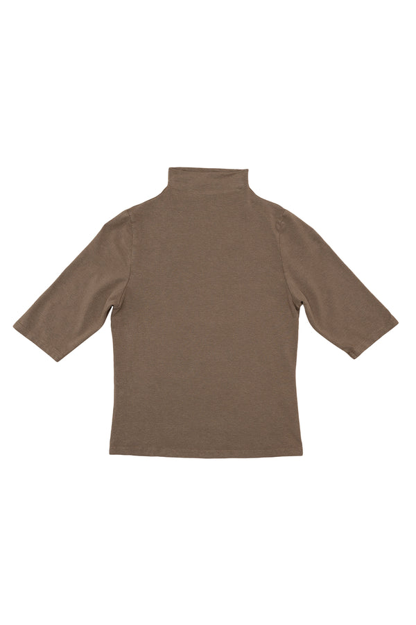 Loden Mock Neck Tee | Jungmaven Hemp Clothing & Accessories / Color: Olive Green