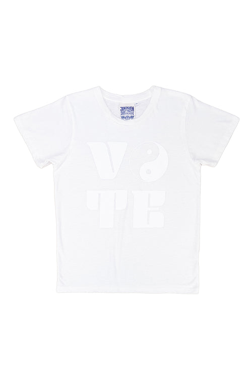 Vote BalanceVote Balance Lorel Tee | Jungmaven Hemp Clothing & Accessories / Color: Washed White w White