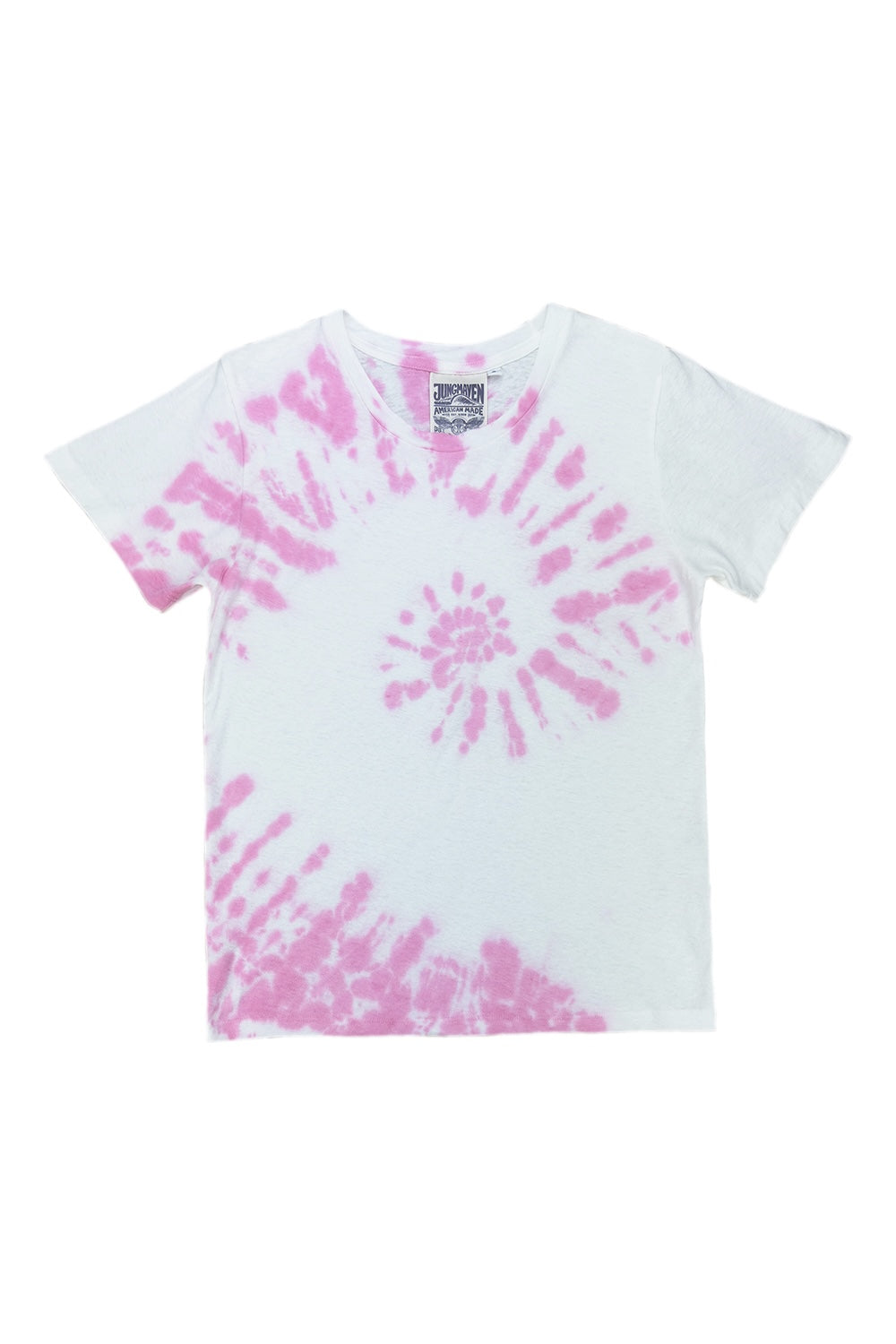 Wave Lorel Tee | Jungmaven Hemp Clothing & Accessories / Color: Electric Fuchsia