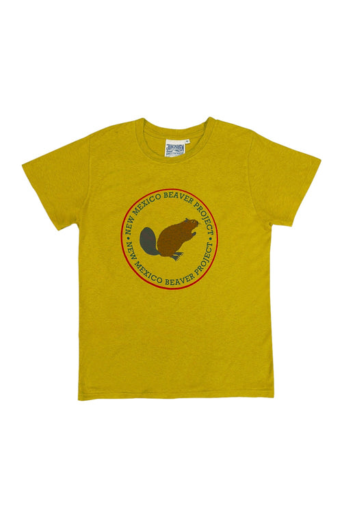 New Mexico Beaver Project Lorel Tee | Jungmaven Hemp Clothing & Accessories / Color: Citrine Yellow