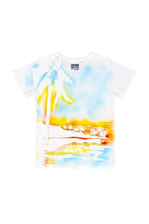 Palms Lorel Tee | Jungmaven Hemp Clothing & Accessories / Color: Washed White