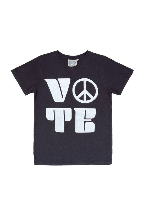 Vote Peace Lorel Tee | Jungmaven Hemp Clothing & Accessories / Color: Black