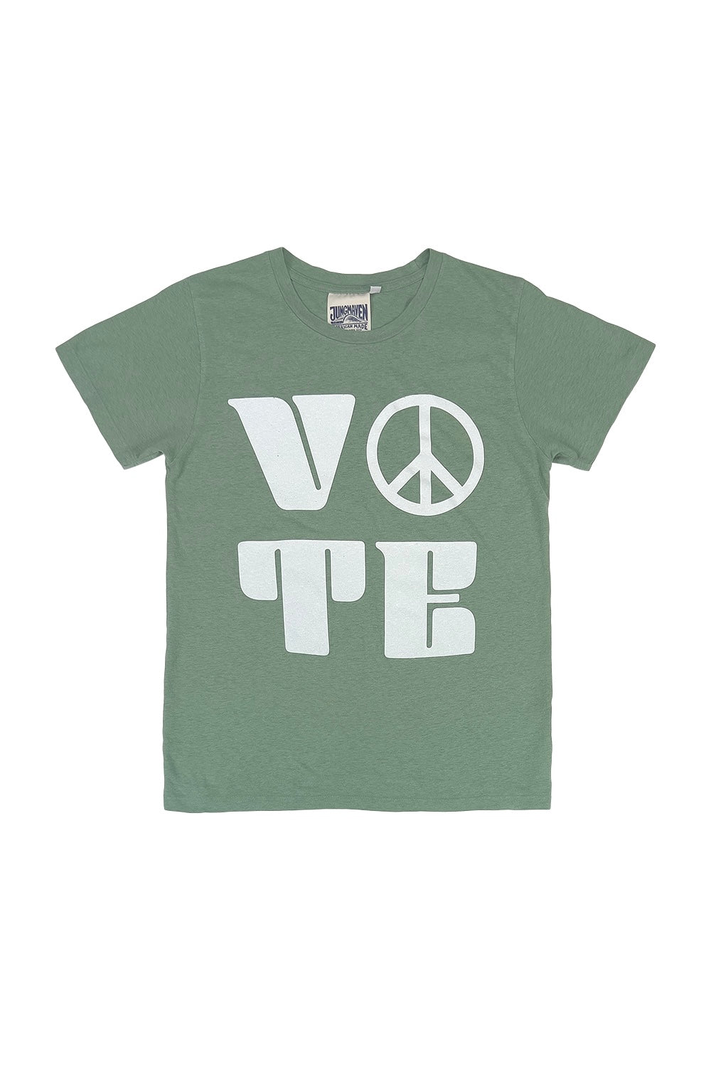 Vote Peace Lorel Tee | Jungmaven Hemp Clothing & Accessories / Color:Sage Green