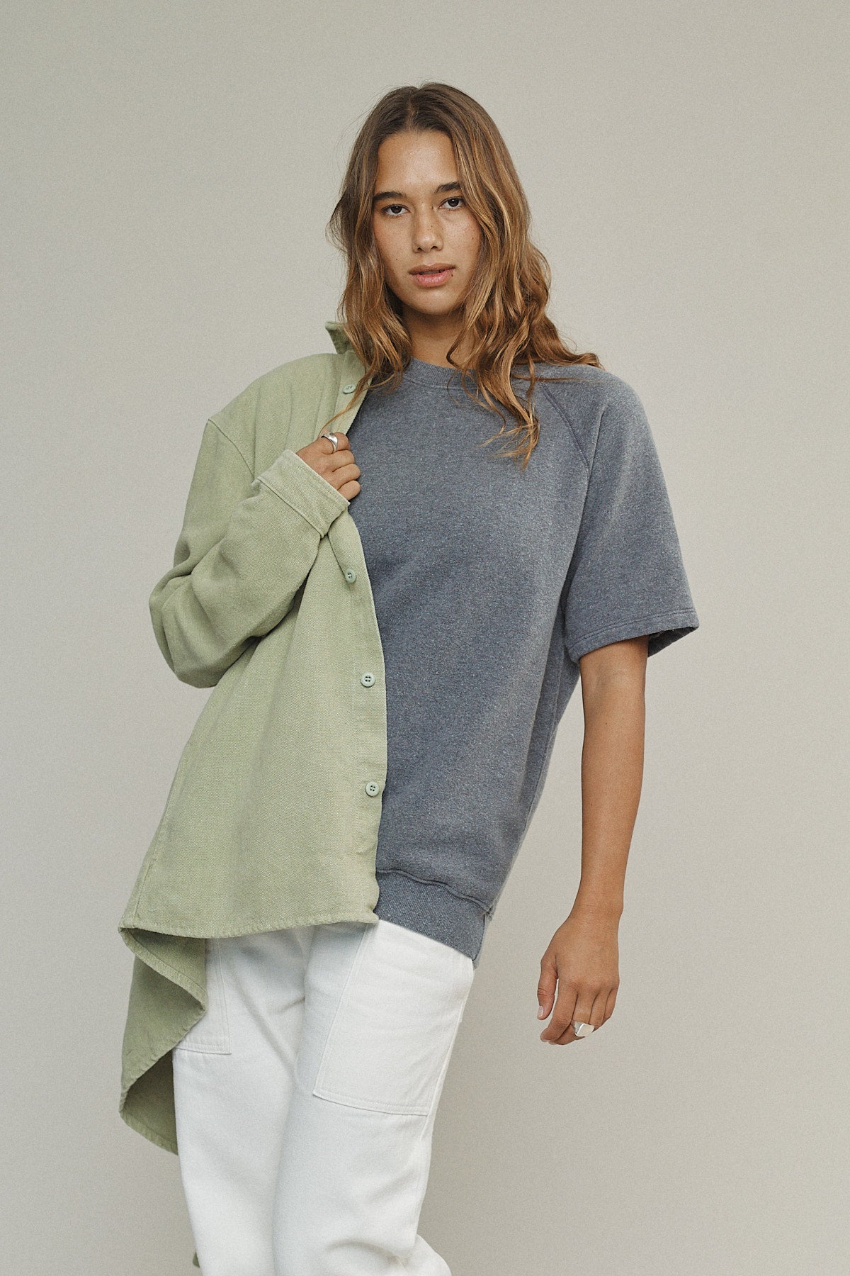 Heathered Magnuson Short Sleeve Raglan | Jungmaven Hemp Clothing & Accessories / Color: