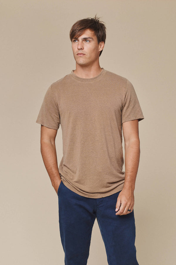 Mana 10  - 100% Hemp Tee | Jungmaven Hemp Clothing / model_desc: Travis is 6’1” wearing L