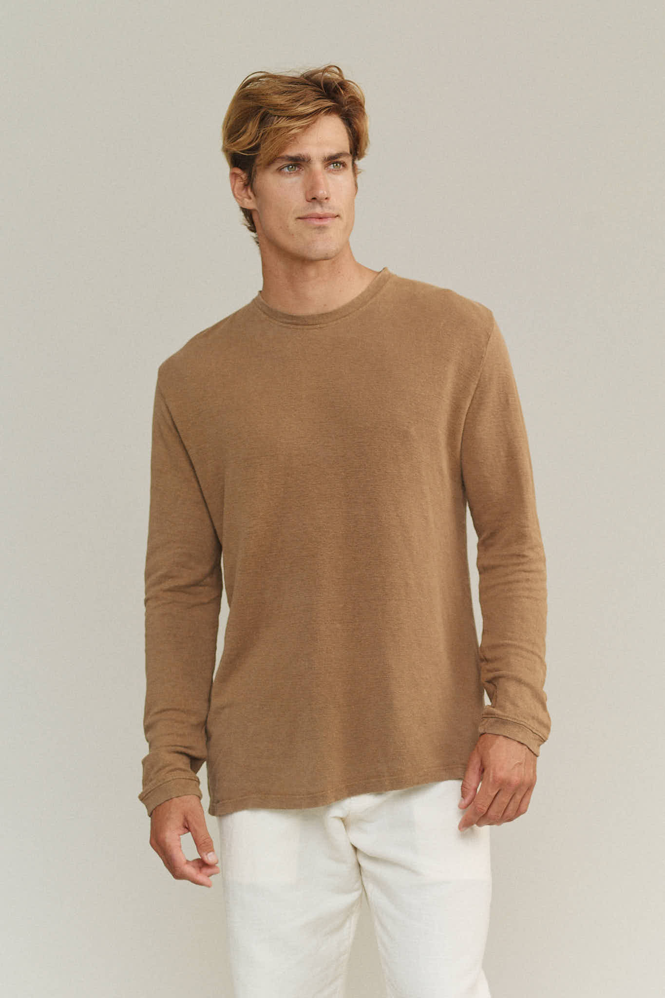 Mana 10 Long Sleeve | Jungmaven Hemp Clothing & Accessories / model_desc: Louis is 6’0” wearing Large