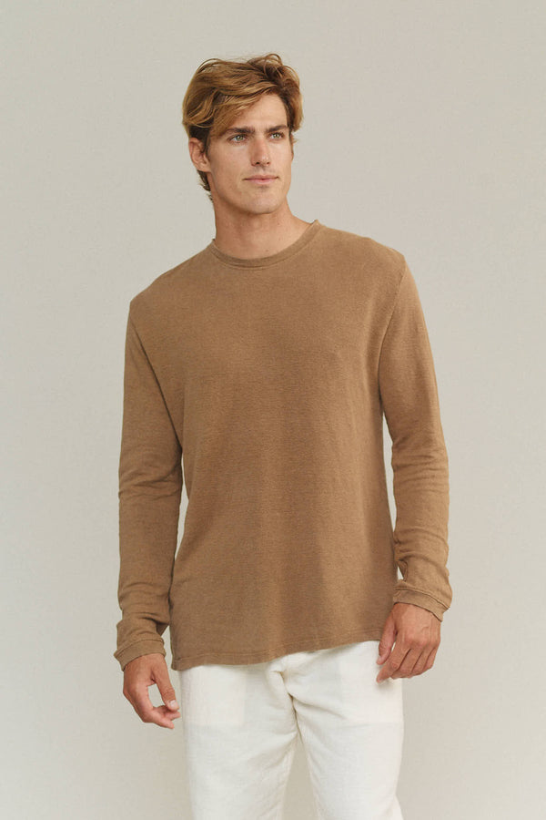 Mana 10 Long Sleeve | Jungmaven Hemp Clothing & Accessories / model_desc: Louis is 6’0” wearing L
