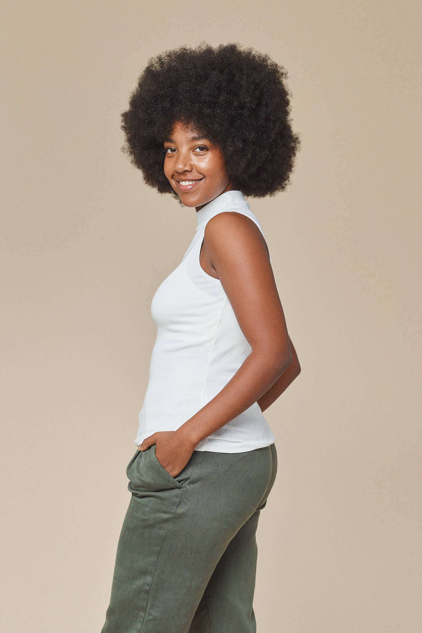 Mariposa Tank | Jungmaven Hemp Clothing & Accessories / model_desc: Abeba is 5’7” wearing XS