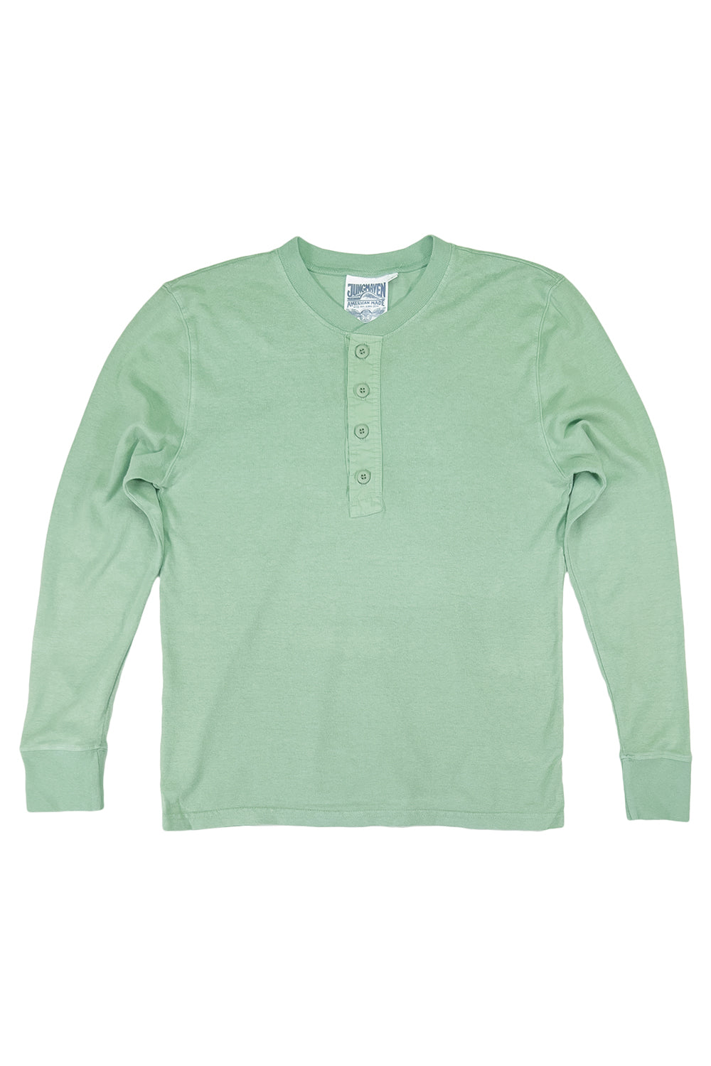Mountain Henley | Jungmaven Hemp Clothing & Accessories / Color: Sage Green
