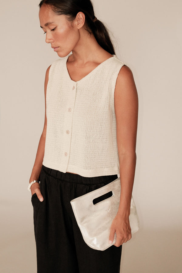Montego Open Knit Vest | Jungmaven Hemp Clothing & Accessories / Color: 