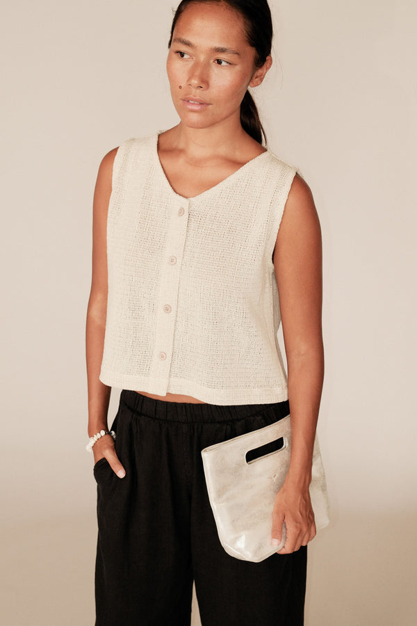 Montego Open Knit Vest | Jungmaven Hemp Clothing & Accessories / Color: 