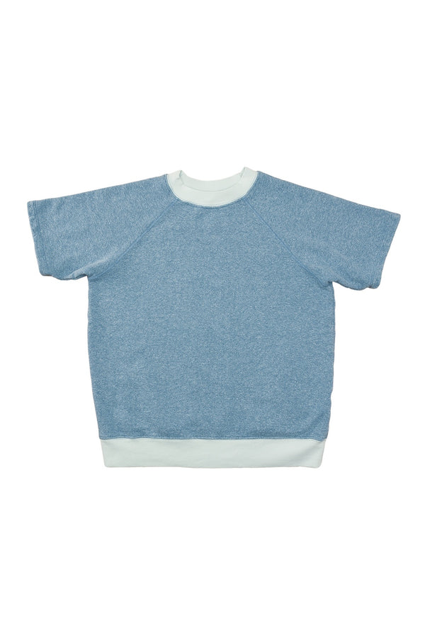 Heathered Magnuson Short Sleeve Raglan | Jungmaven Hemp Clothing & Accessories / Color: Blue Heaven