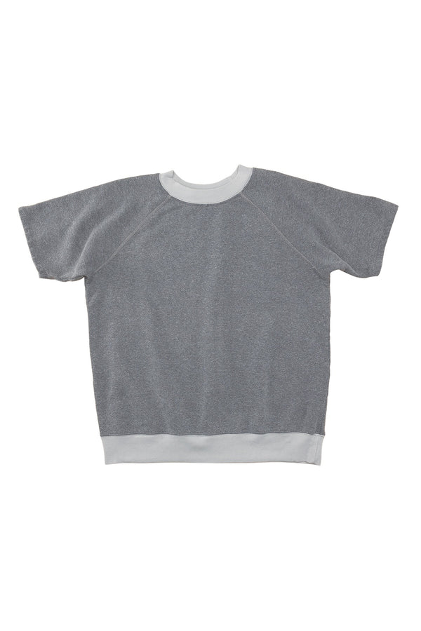 Heathered Magnuson Short Sleeve Raglan | Jungmaven Hemp Clothing & Accessories / Color: Diesel Gray