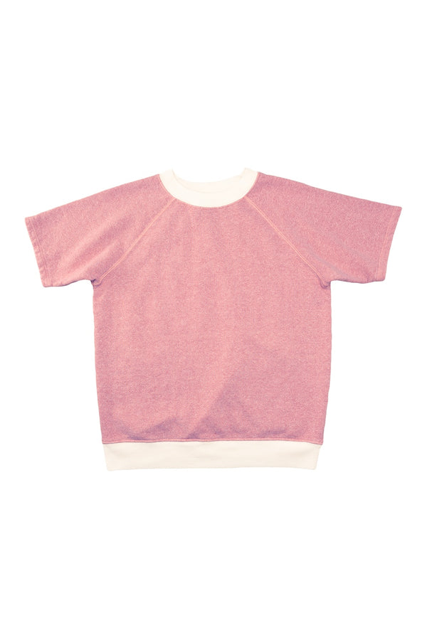 Heathered Magnuson Short Sleeve Raglan | Jungmaven Hemp Clothing & Accessories / Color: Rose Water