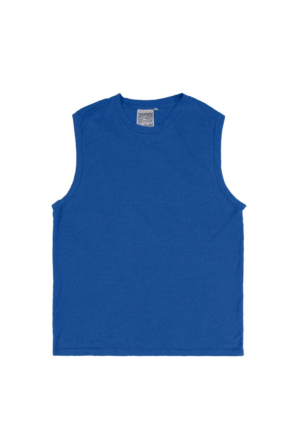 Malibu Muscle Tee - Sale Colors | Jungmaven Hemp Clothing & Accessories / Color: Galaxy Blue