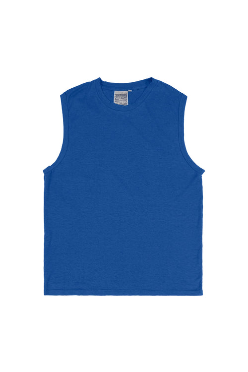 Malibu Muscle Tee - Sale Colors | Jungmaven Hemp Clothing & Accessories / Color: Galaxy Blue