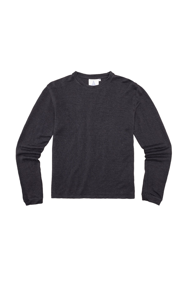 Mana 10 Long Sleeve - 100% Hemp Tee | Jungmaven Hemp Clothing & Accessories / Color: Black