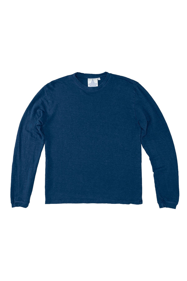Mana 10 Long Sleeve - 100% Hemp Tee | Jungmaven Hemp Clothing & Accessories / Color: Deep Indigo